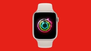 Apple Watch Series 7 with Closed Rings animation