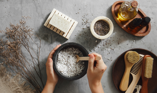 ingredients for making your own DIY beauty products