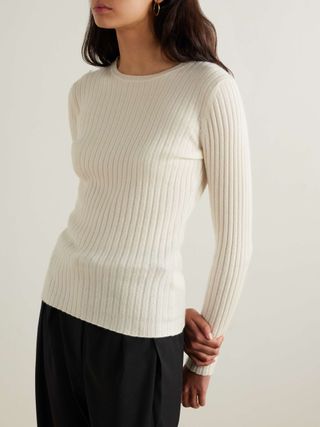 Ribbed Cashmere Sweater