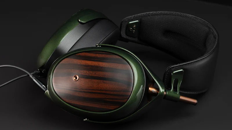 The Meze Audio Strada on a black background.