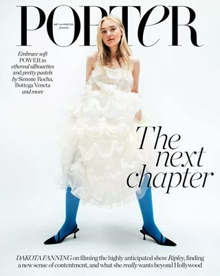 Dakota Fanning on the cover of PORTER