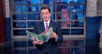 Stephen Colbert reads a children's book about Ralph Nader