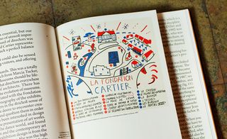 Multiple mini inserts within its pages - this one features an illustrated map