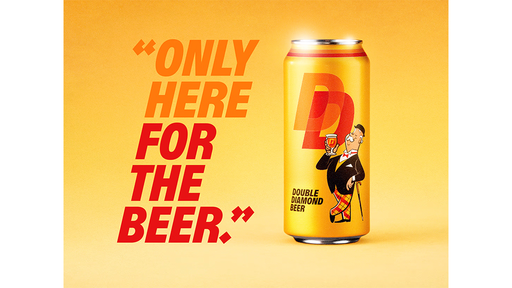 Double Diamond beer rebrand