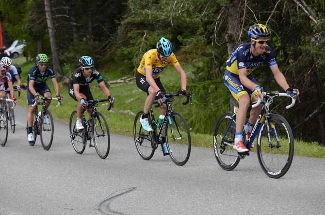 Chris Froome (Sky) held firm and is poised to win the Criterium du Dauphine overall.