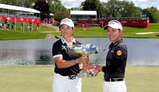 Ruoning Yin and Jeeno Thitikul hold the DOW Championship