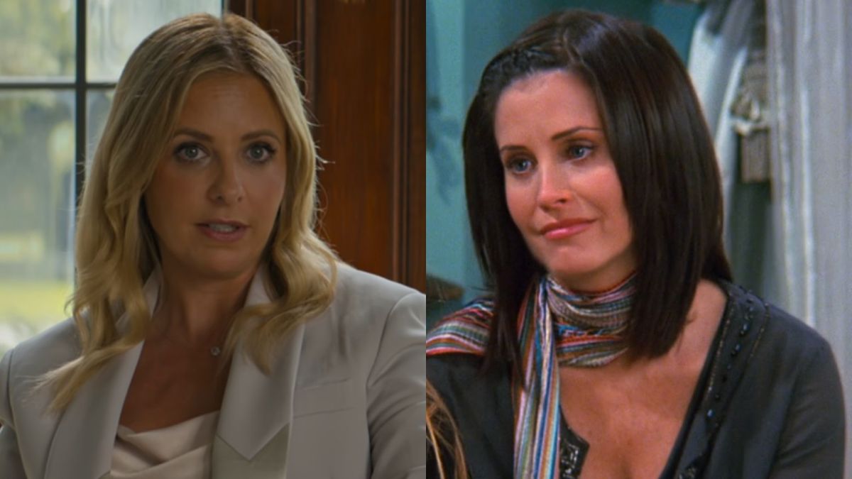 Sarah Michelle Gellar in Do Revenge, Courteney Cox on Friends.