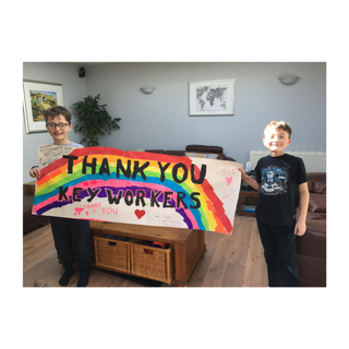 #RainbowTrail - Lewis, age 10, and Jamie, age 8