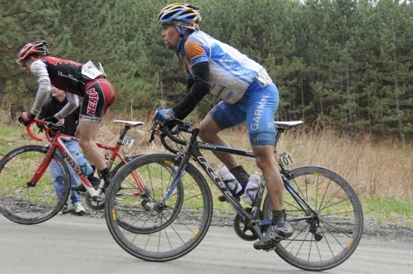 Caleb Fairly (Holowesko Partners) on the second time up Juniper Swamp