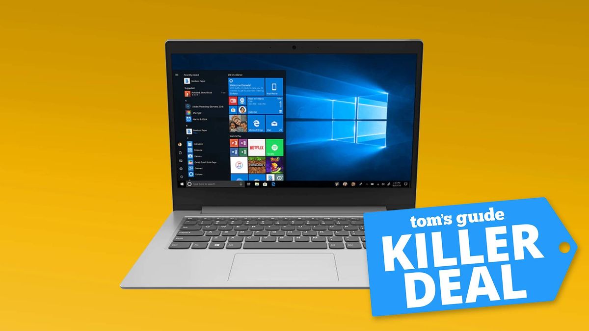 Lenovo Ideapad 1 laptop with a Tom&#039;s Guide deal tag