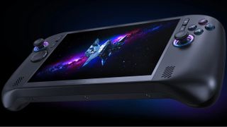 An Acer Predator Atlas 8 handheld gaming PC with Intel Arc G-Series chip.