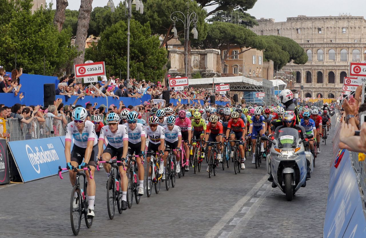 Team Sky in the lead
