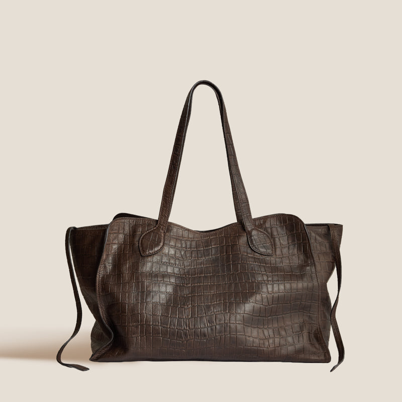 Jack - "broken-In" Leather Croc Chocolate