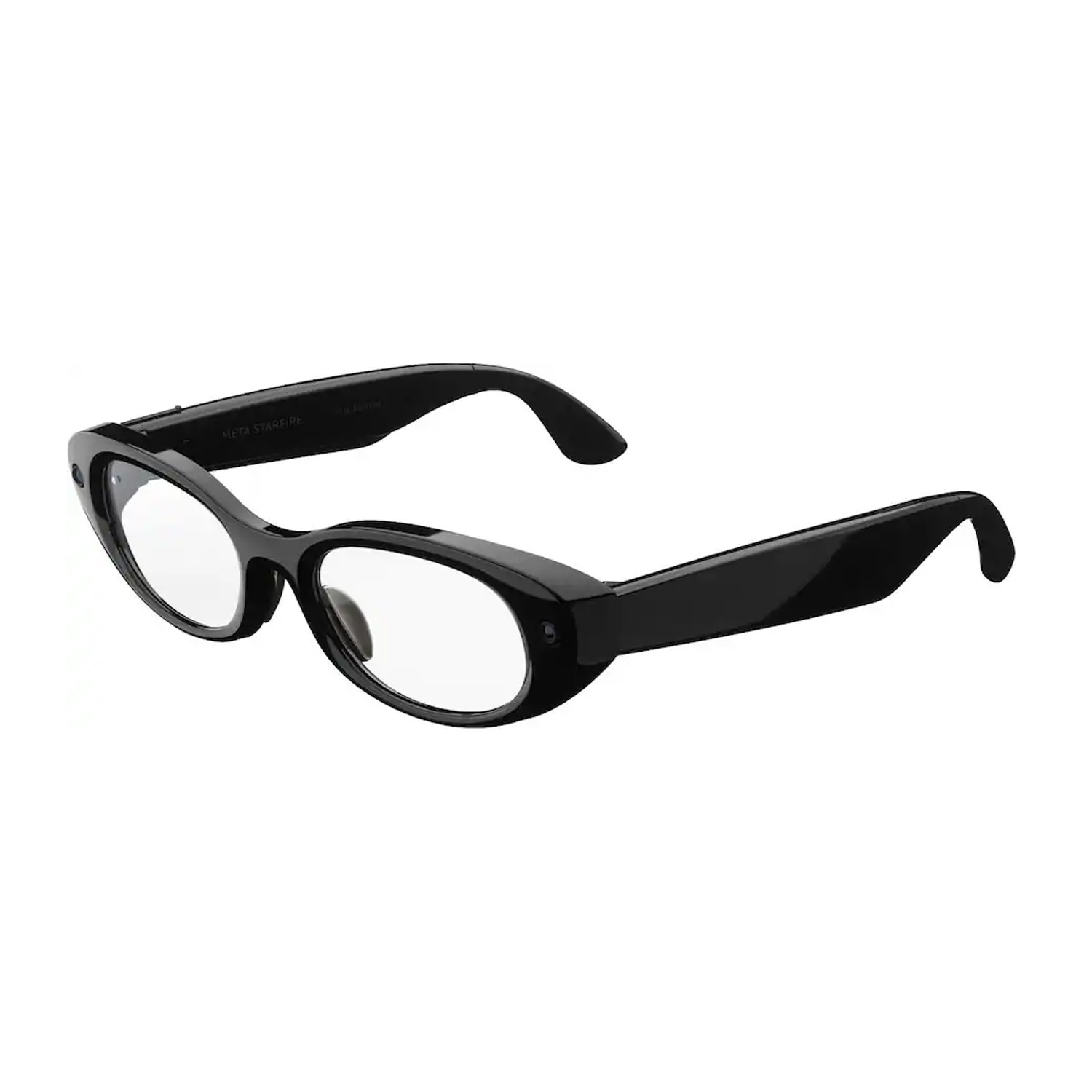 An official product render of Meta Starfire Glasses by Kylie in the black colorway