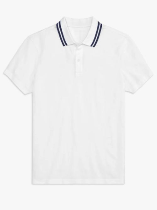 Silver Pique Polo