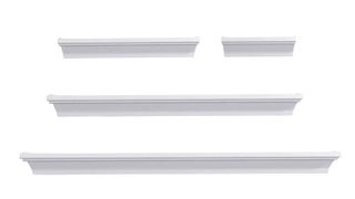 Melannco 5091215 Floating Wall Mount Molding Ledge Shelves