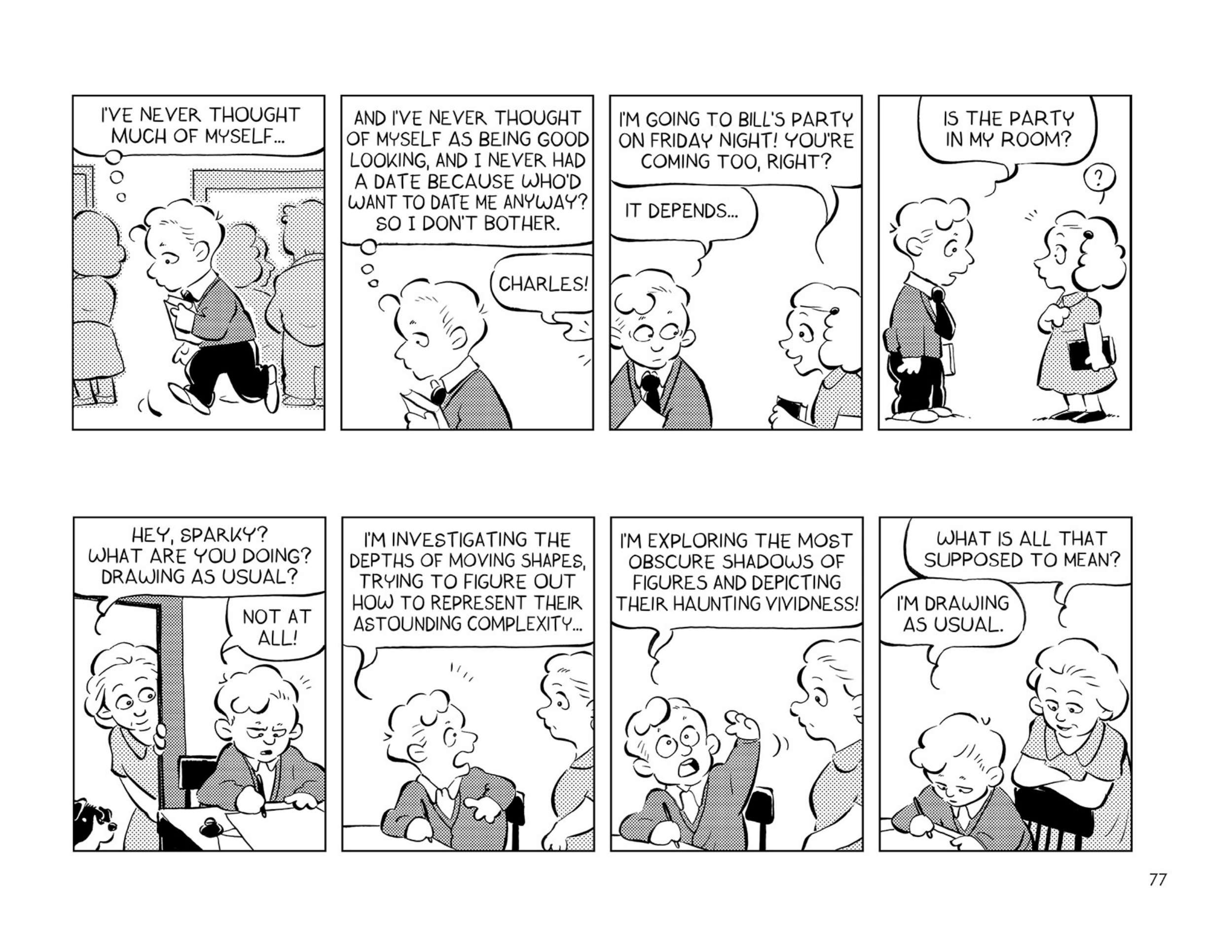 Funny Things: A Comic Strip Biography of Charles Schulz art