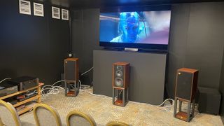 Wharfedale Linton speakers in the Bristol Hi-Fi Show demo 2025