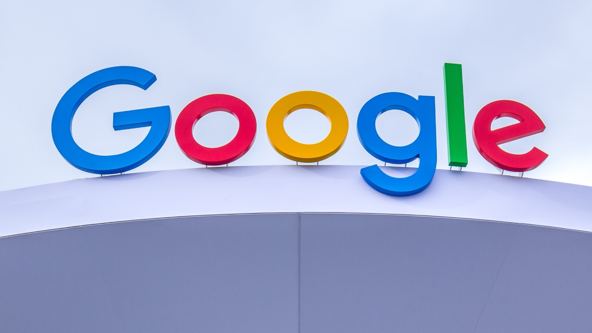 Google logo on a building