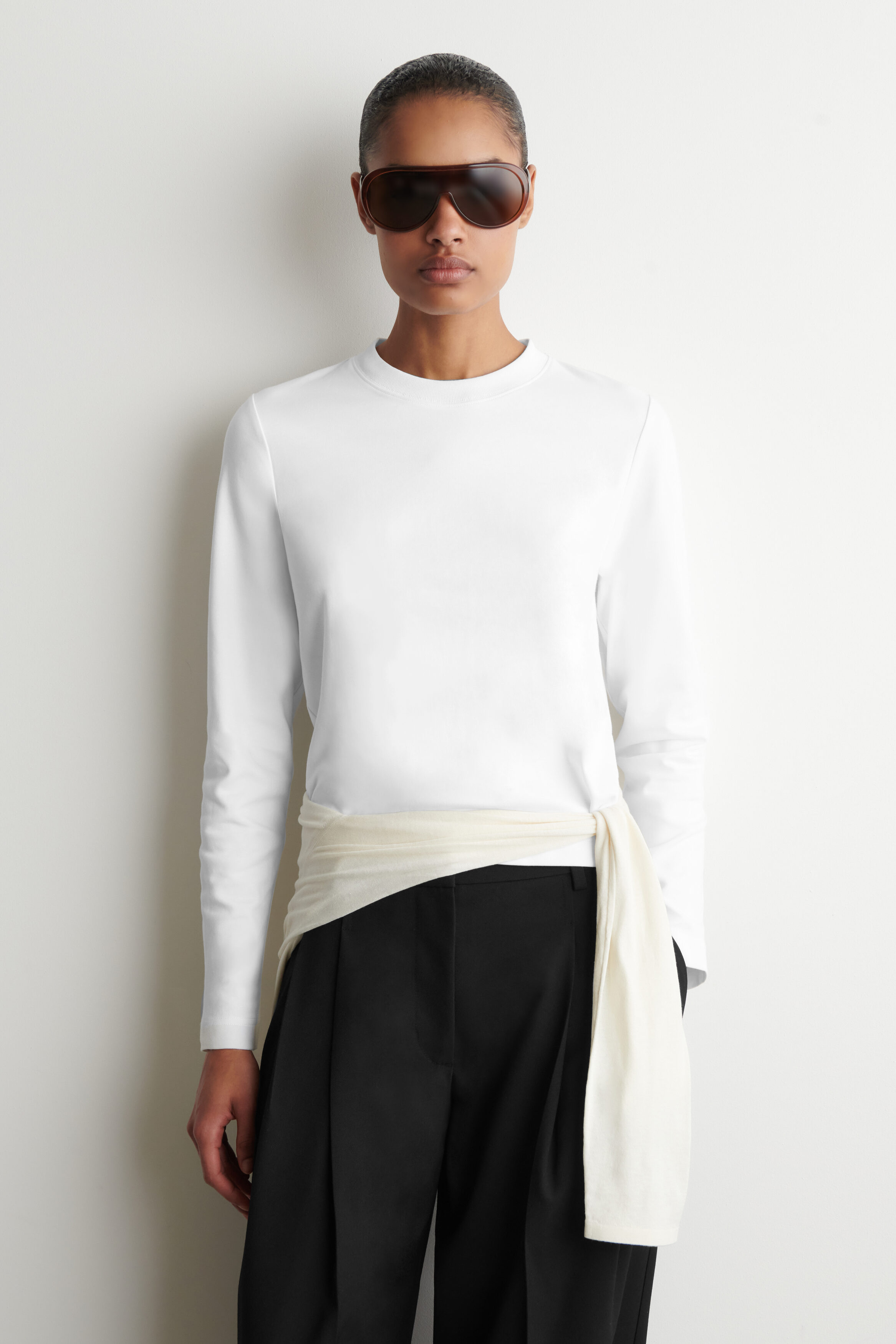 Clean Cut Long-Sleeved T-Shirt