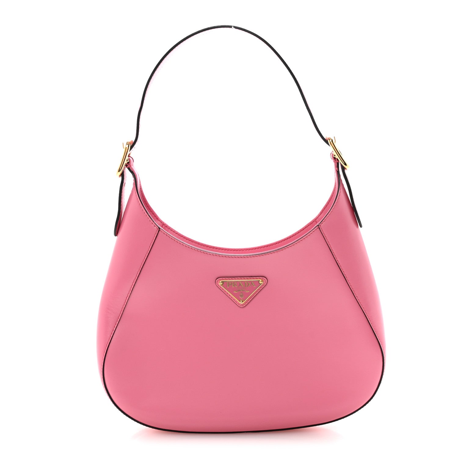 Prada Spazzolato Cleo Shoulder Bag Pink