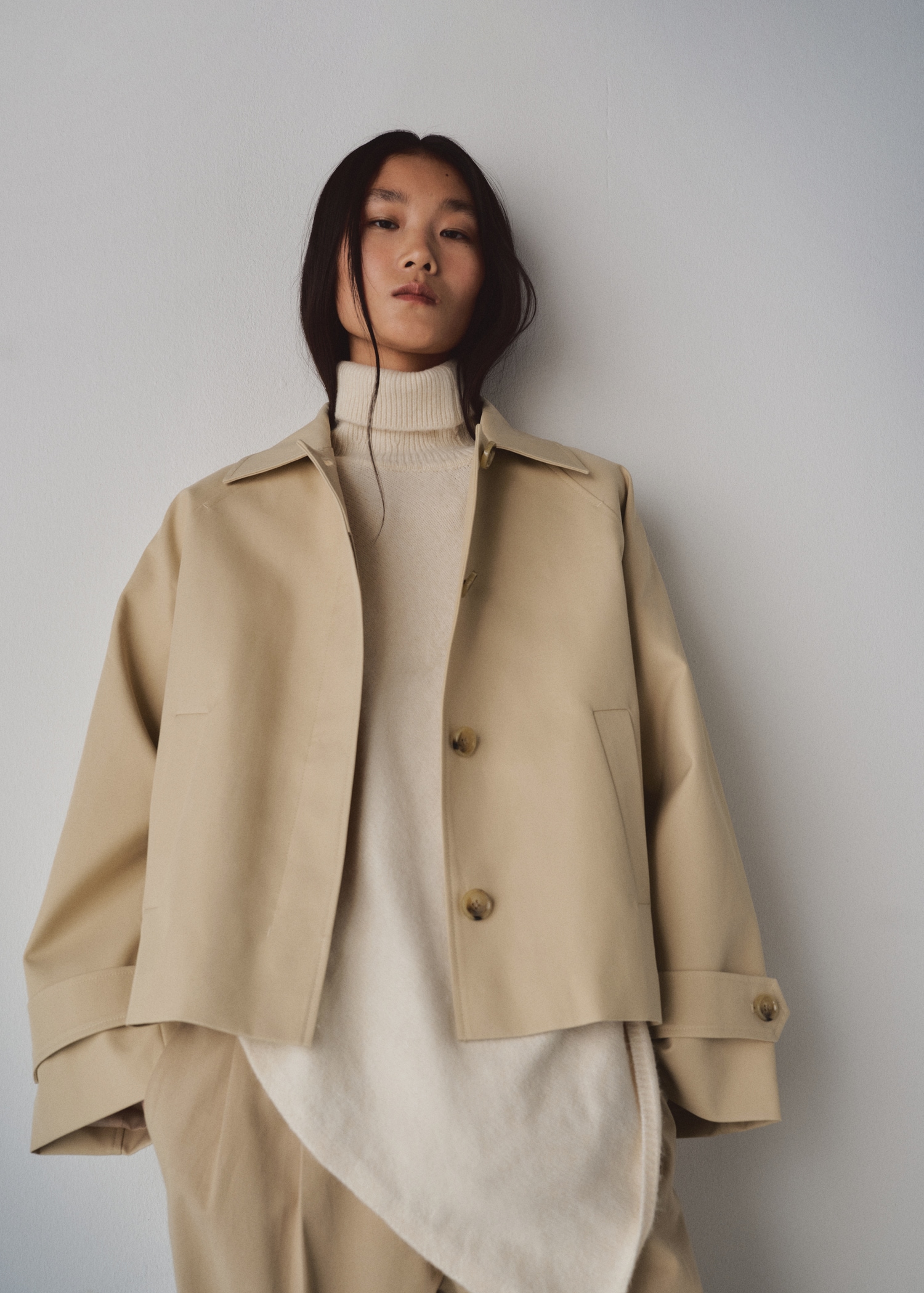 Oversized Short Trench - Women | Mango United Kingdom