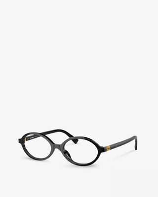 MIU MIU, Mu 01xv Oval-Frame Acetate Eyeglasses