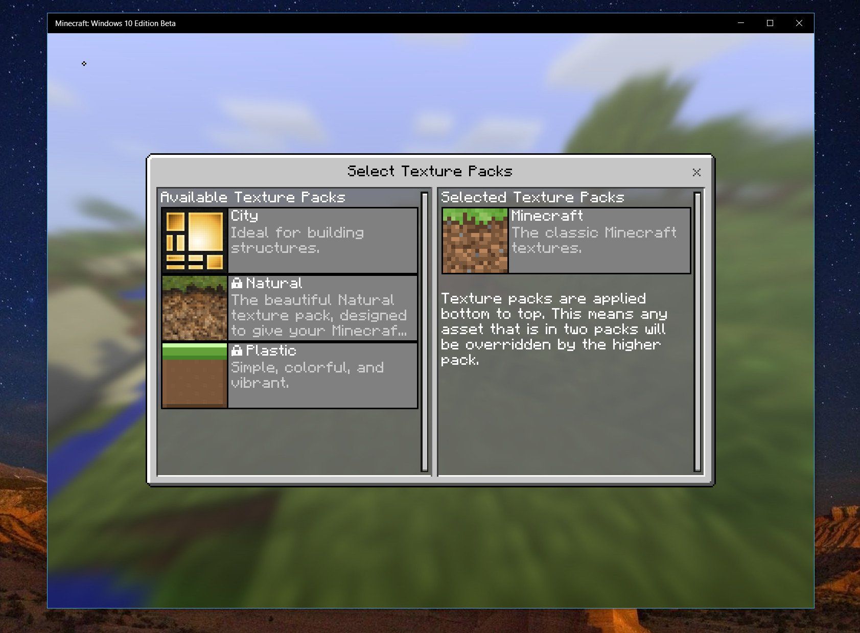 Minecraft brings Natural texture pack to Pocket and Windows 10 Editions ...