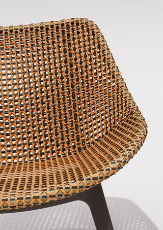 close up of Dedon Mbrace outdoor chair weave