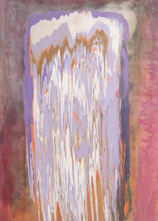 Ziff, 1974, by Frank Bowling, acrylic paint on canvas.