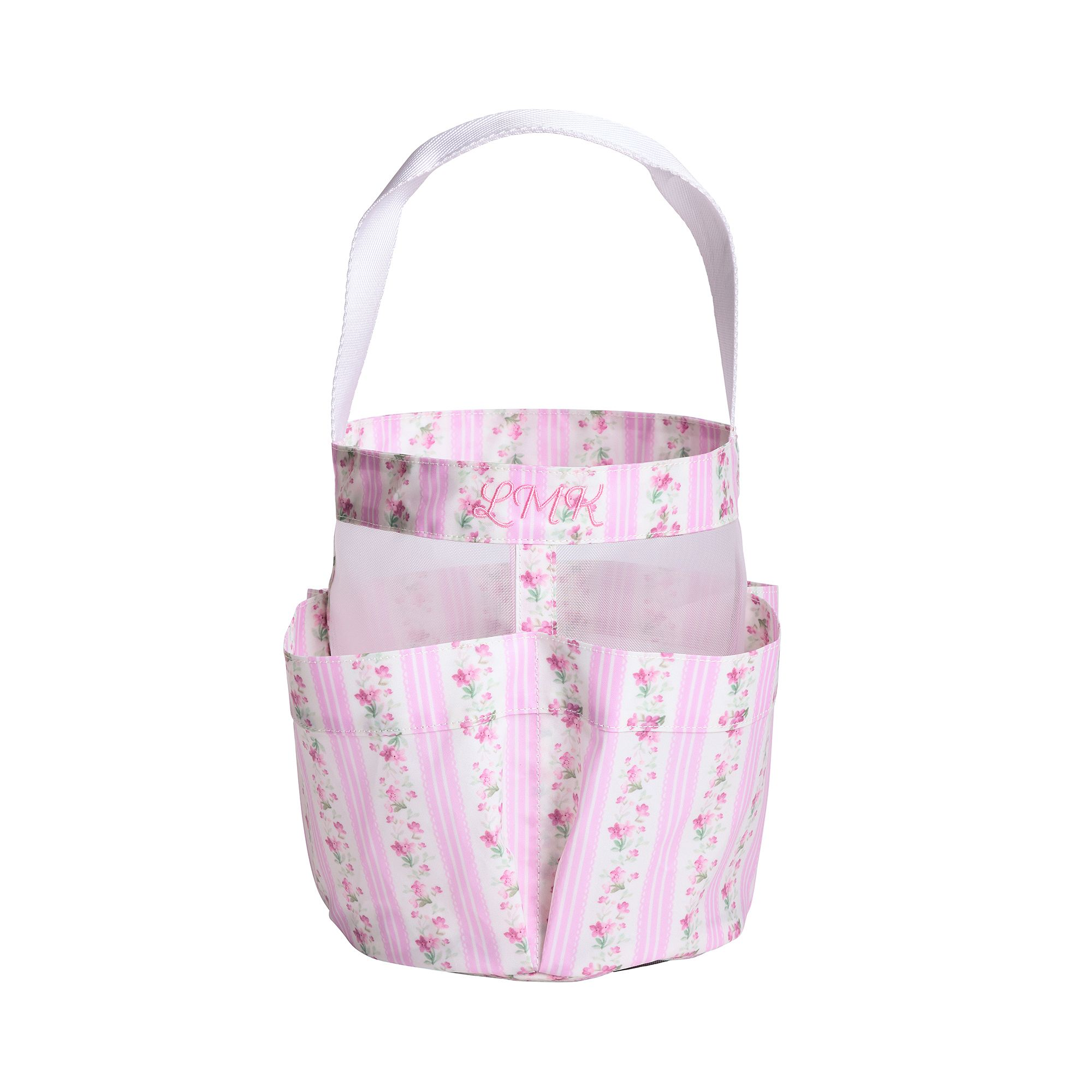 patterned shower caddy