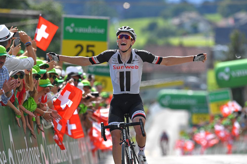Soren Kragh Andersen (Team Sunweb) wins stage 6 at Tour de Suisse