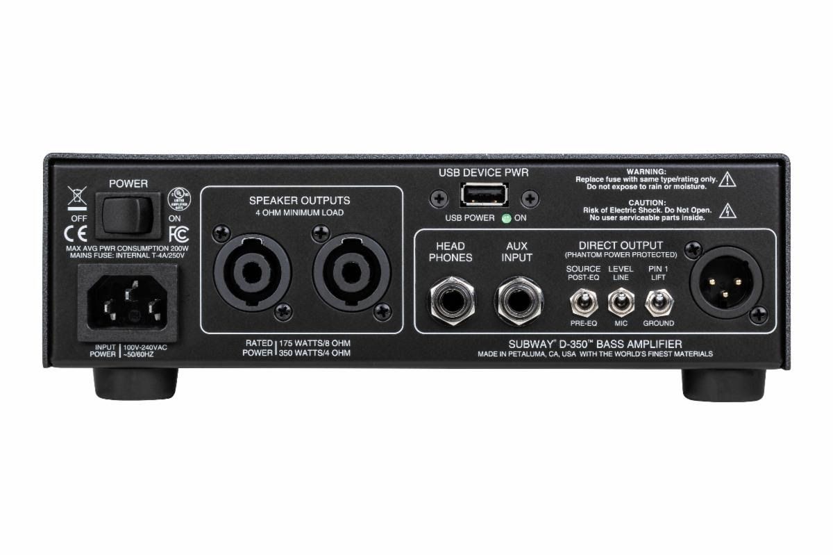 Mesa/Boogie's new Subway D-350 bass amplifier