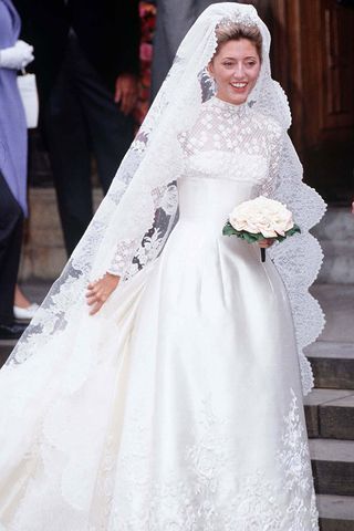 PRINCESS MARIE-CHANTAL OF GREECE in her wedding dress