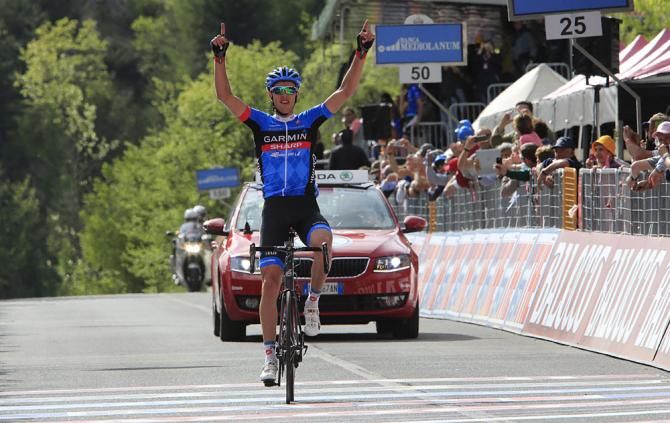 Ramunas Navardauskas (Garmin - Sharp) wins stage 11 of the Giro d'Italia