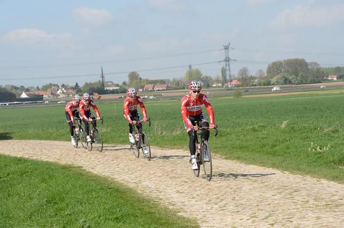 Lotto Belisol on the Orchies sector