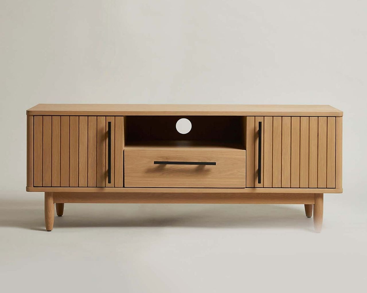 Dunelm Akina Oak Wide TV Stand