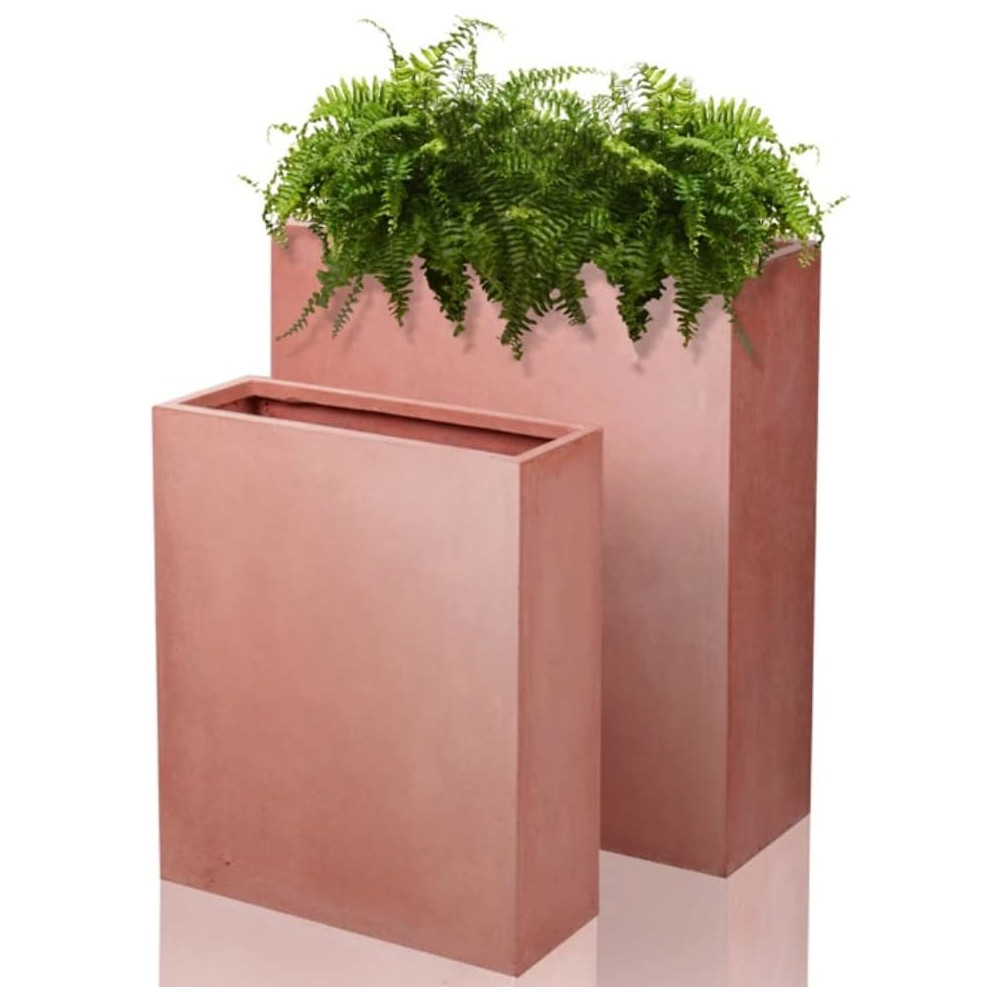 Primrose tall fibrecotta trough planters