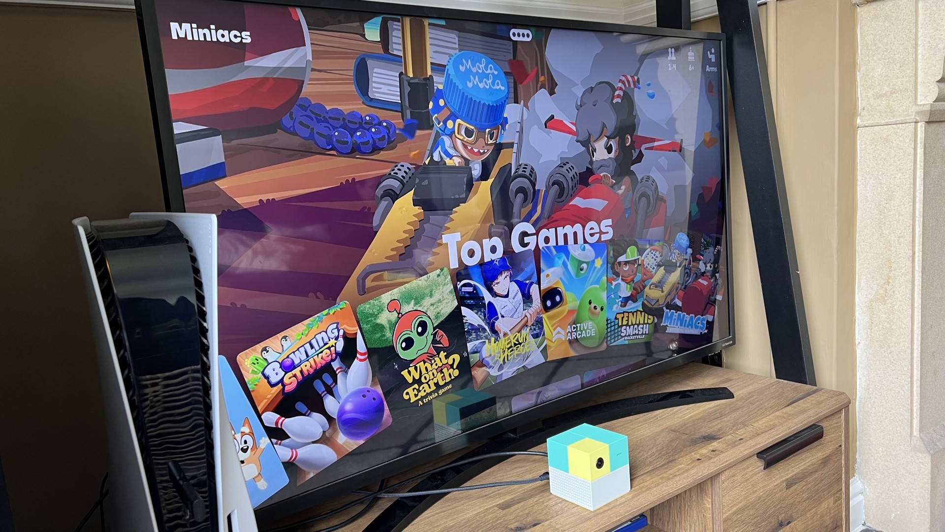 Nex Playground home menu showing subscription only games