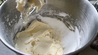 Salter Bakes Stand Mixer creaming butter and sugar