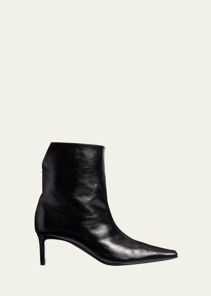 Ona Leather Stiletto Ankle Boots