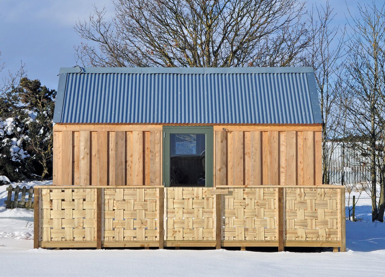 Anta’s timber-framed Bothy measures 17ft by 7½ft, with its exterior clad in Scottish larch.