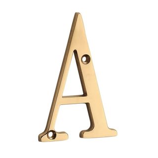decorative brass hardware letter A