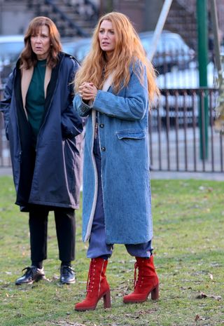 Blake Lively shooting 'It Ends with Us'