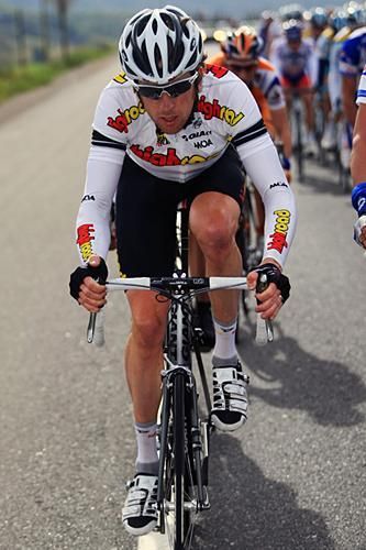Bradley Wiggins in his last Tour of California attempt in 2008, with High Road