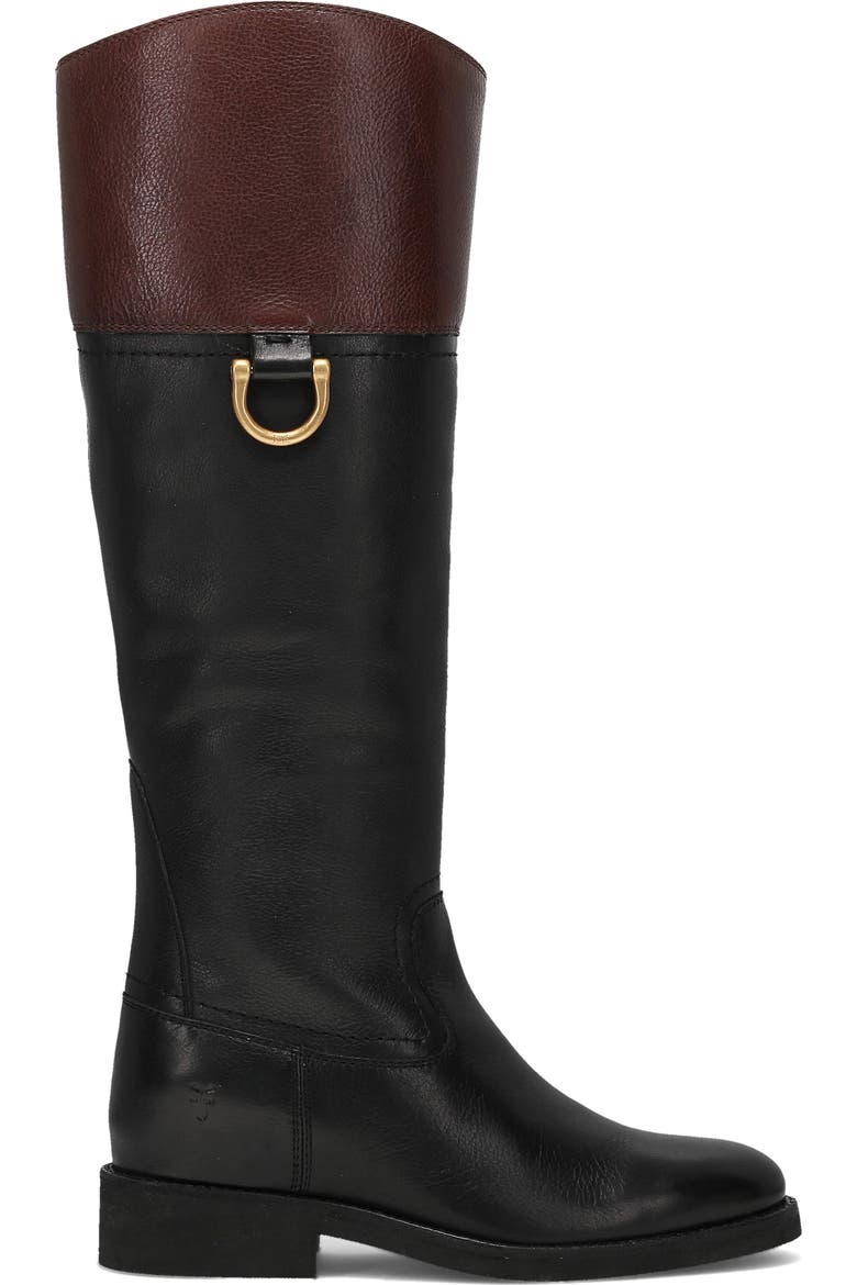 Quinn D Leather Knee High Boot