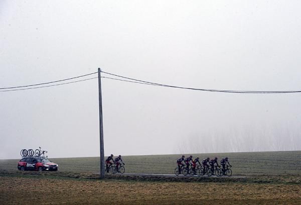 BMC riders preview Saturday's Omloop Het Nieuwsblad parcours.