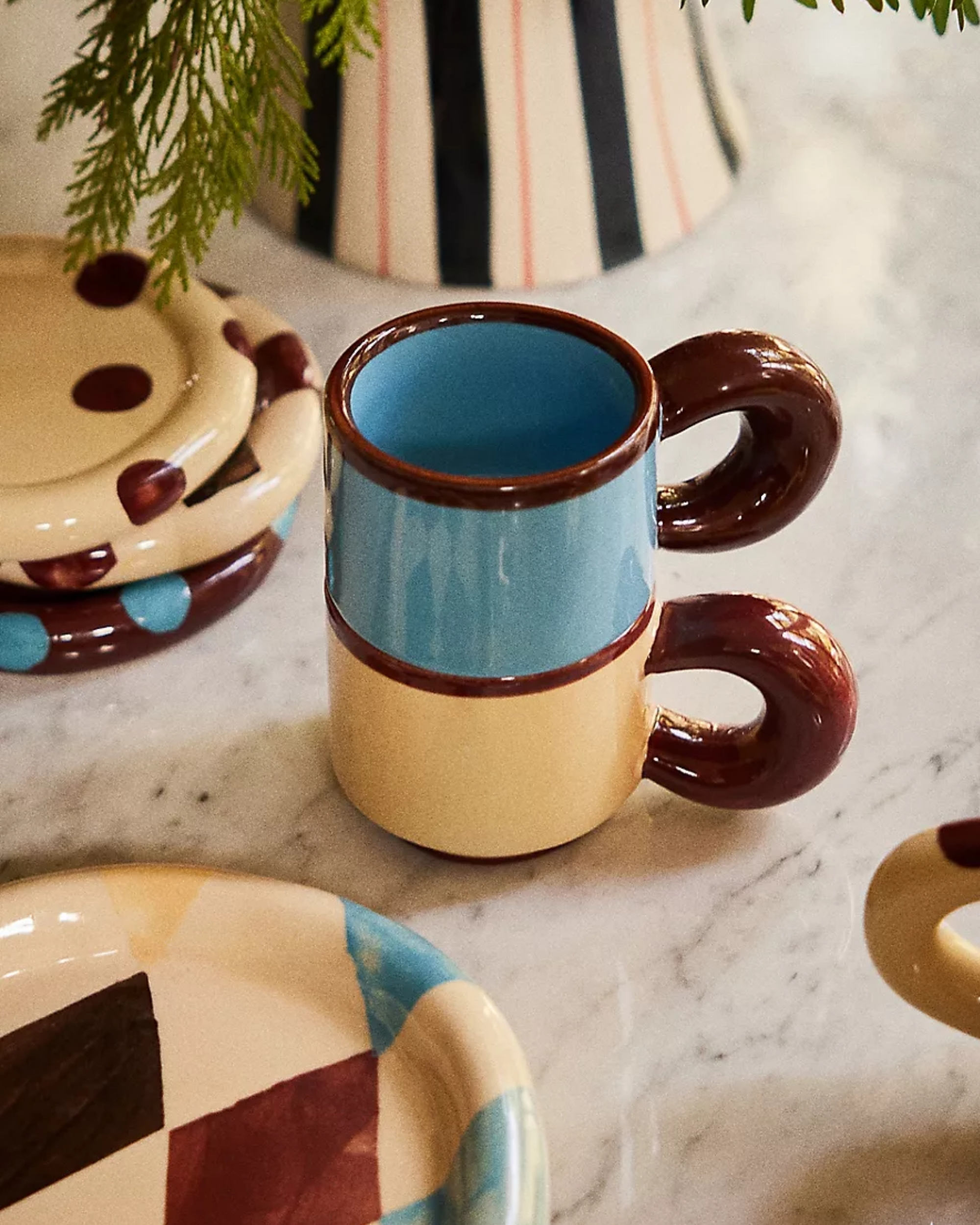 Handpainted Chubby Coffee Cup