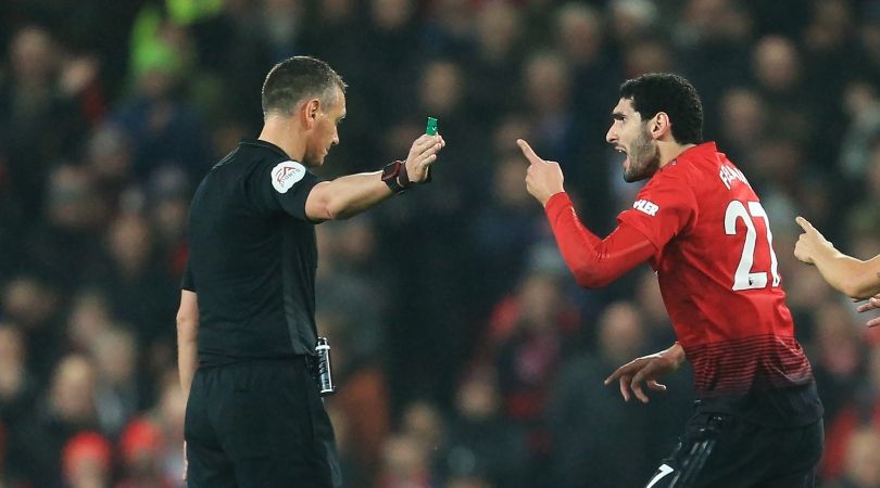 Marouane Fellaini fouls