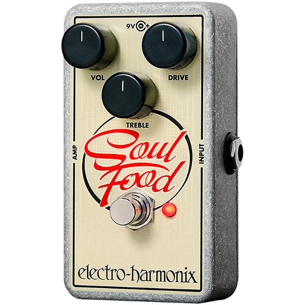 An Electro-Harmonix Soul Food overdrive pedal